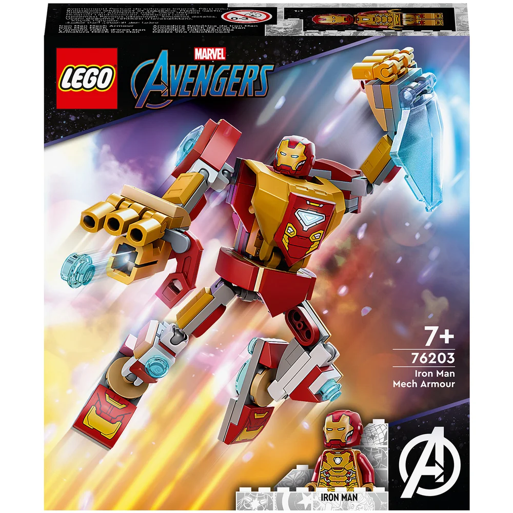 LEGO Marvel Iron Man Mech Armour Action Figure Set (76203) Afbeelding 1