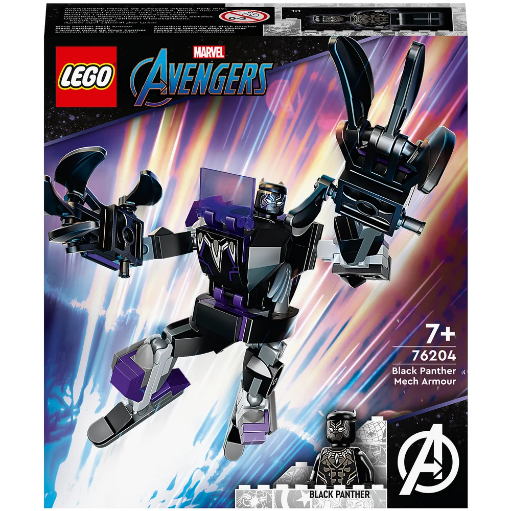 LEGO Marvel Black Panther Mech Armour Figure Set (76204) Afbeelding 1