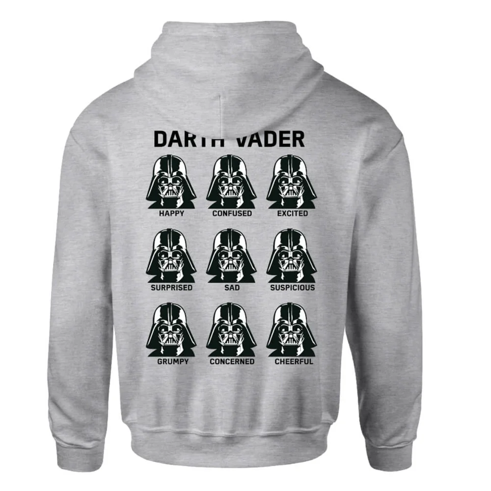 Star Wars Classic The Many Faces Of Darth Vader Kids' Zipped Hoodie - Grey - 110/116 (5-6 jaar) Afbeelding 1