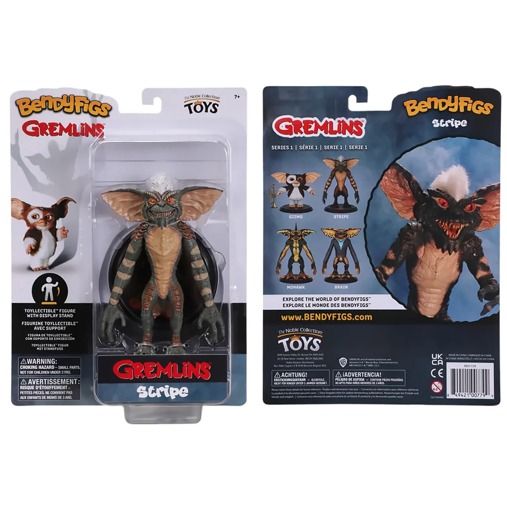 Noble Collection Gremlins Stripe BendyFig 6 Inch Action Figure Afbeelding 1