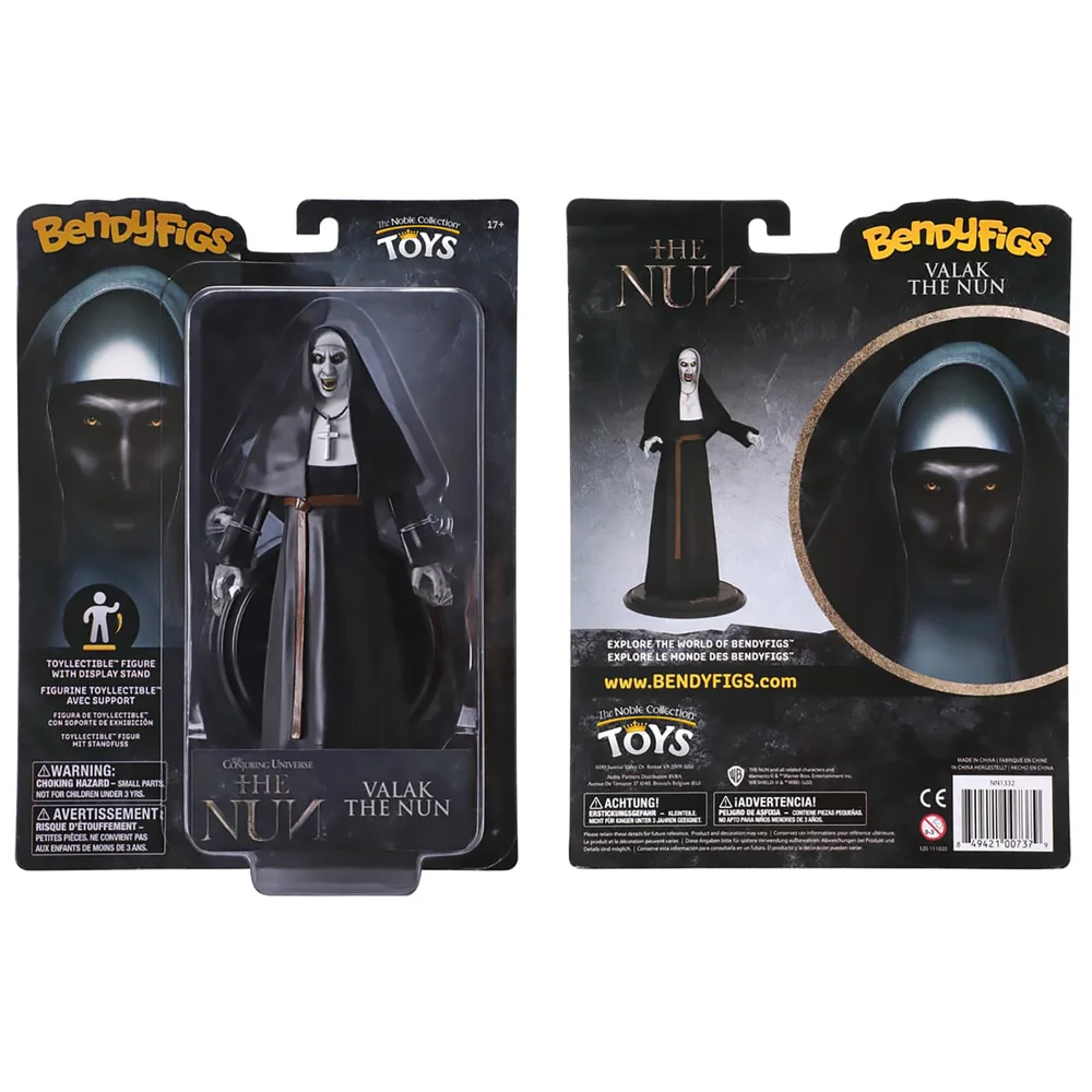 Noble Collection The Nun Valak the Nun BendyFig 7 Inch Action Figure Afbeelding 1