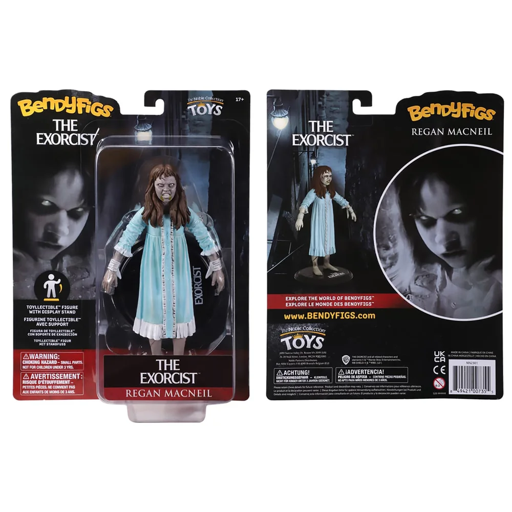Noble Collection The Exorcist Regan MacNeil BendyFig 7 Inch Action Figure Afbeelding 1