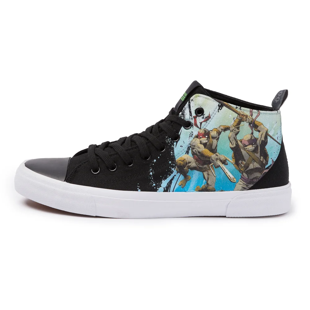Akedo x TMNT World of TMNT High Top - Black - UK 10 / EU 44.5 / US Men's 10.5 / US Women's 12 Afbeelding 1