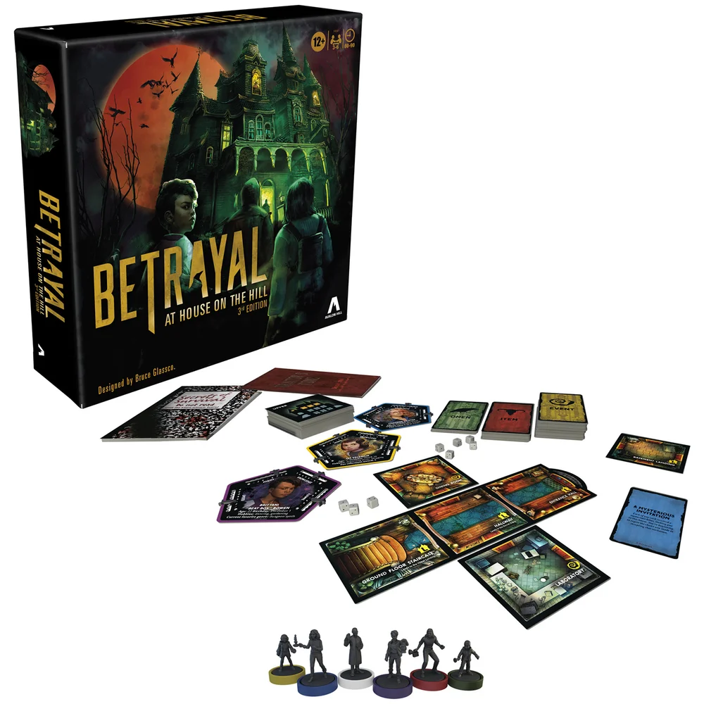 Hasbro Avalon Hill Betrayal at House on the Hill Cooperative Board Game Afbeelding 1