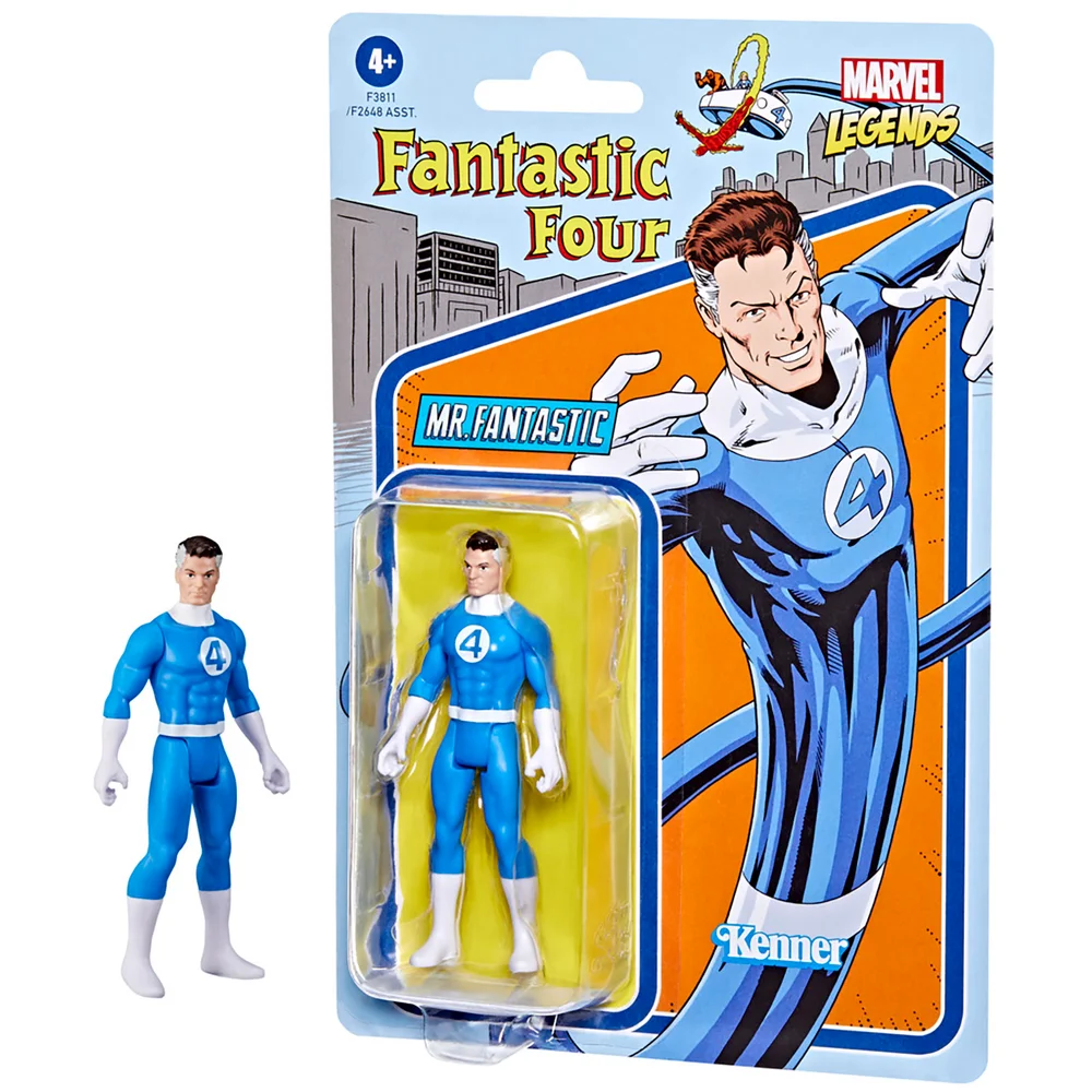 Hasbro Marvel Legends Retro 3.75 Inch Mr. Fantastic Action Figure Afbeelding 1