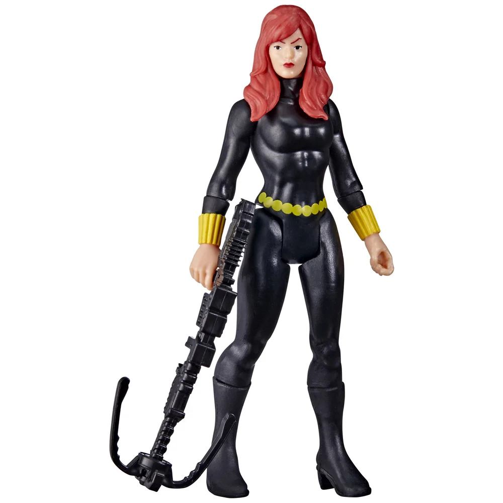 Hasbro Marvel Legends Series 3.75 Inch Retro Collection Black Widow Action Figure Afbeelding 1