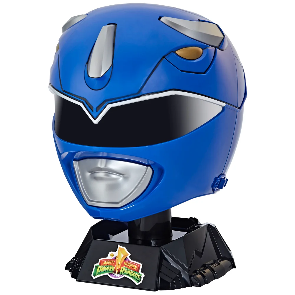 Power Rangers Lightning Collection Mighty Morphin Blue Ranger Helmet Roleplay Collectible Cosplay Afbeelding 1