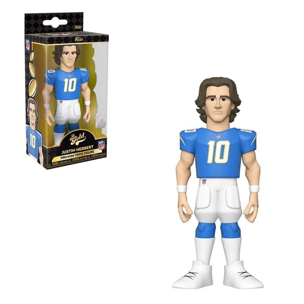 NFL Los Angeles Chargers Justin Herbert 12-Inch Vinyl Gold Afbeelding 1