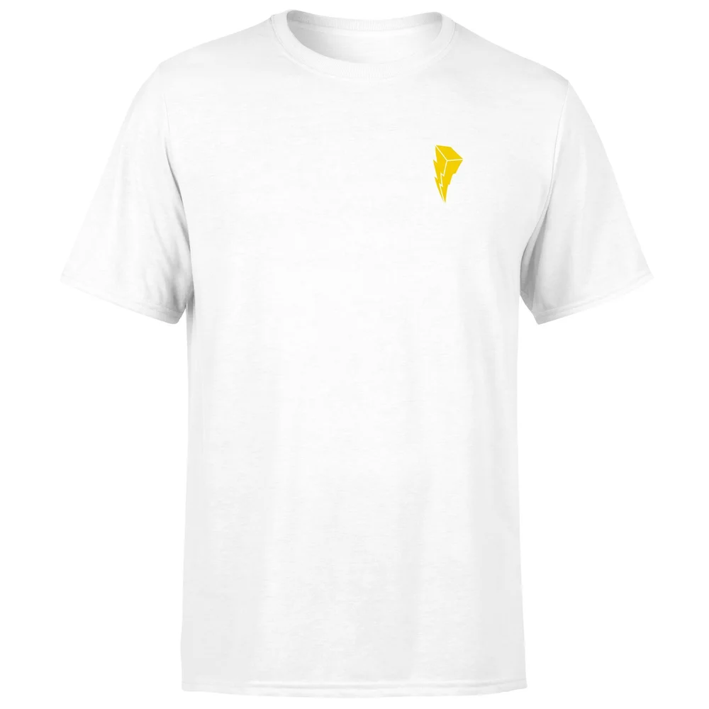 Power Rangers Disc Men's T-Shirt - White - S - Wit Afbeelding 1