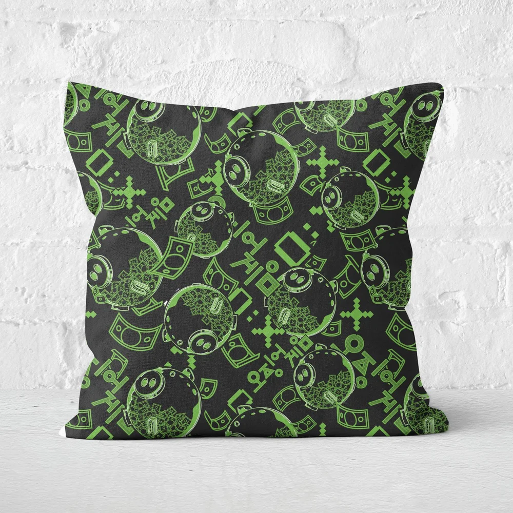 Squid Game Piggy Bank Square Cushion - 40x40cm - Soft Touch Afbeelding 1
