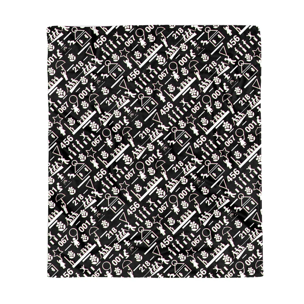 Squid Game Games Glitch Fleece Blanket - M Afbeelding 1