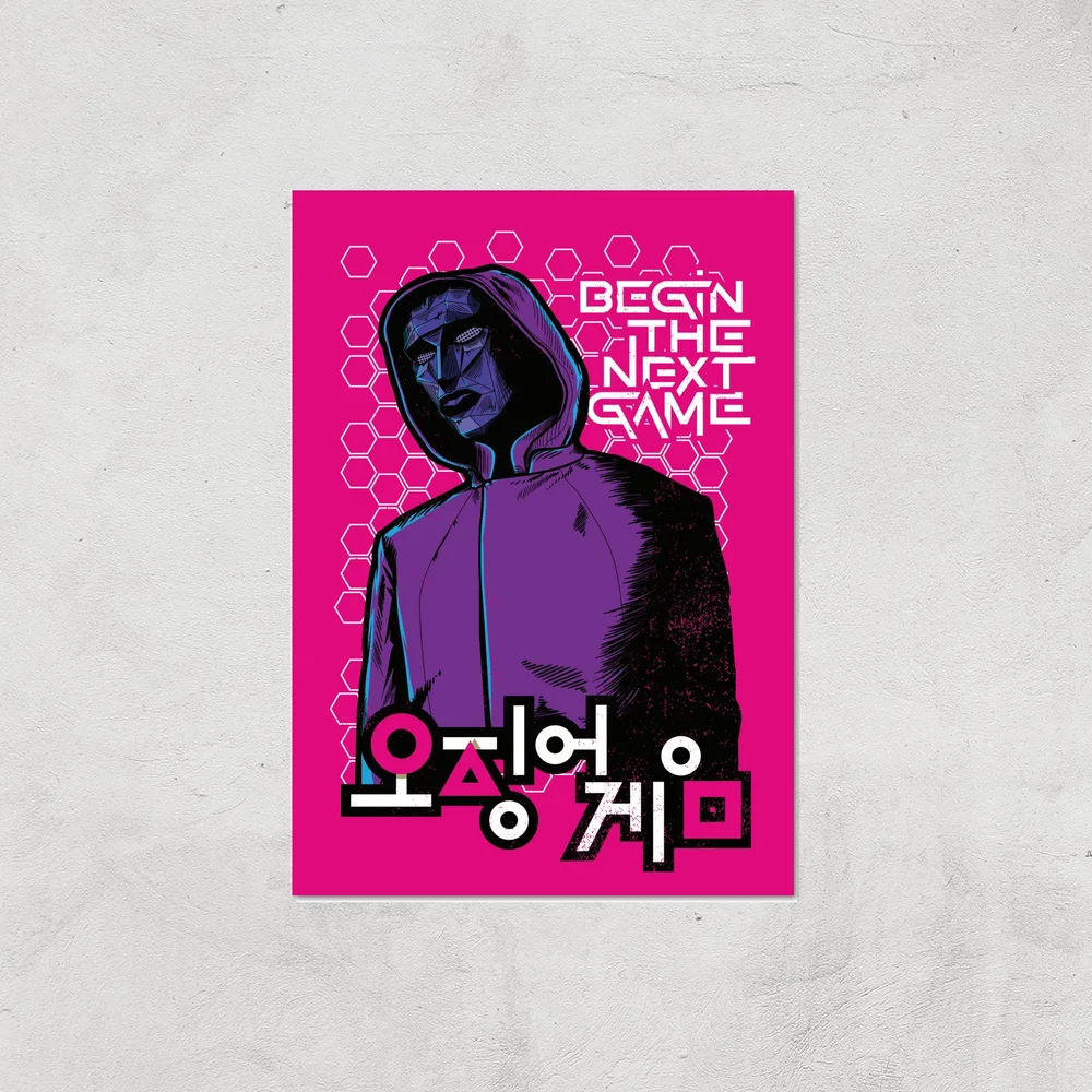Squid Game Begin The Next Game Giclee Art Print - A4 - Print Only Afbeelding 1