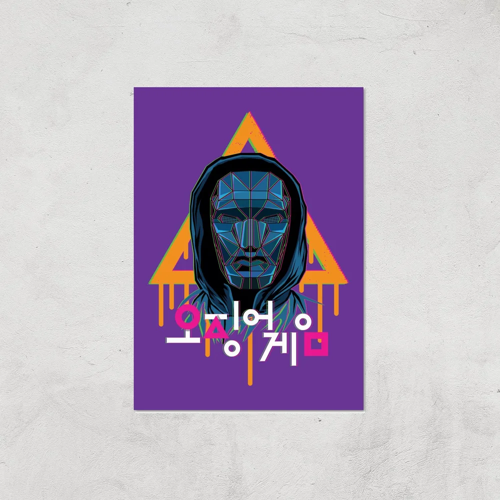 Squid Game Front Man Paint Giclee Art Print - A4 - Print Only Afbeelding 1