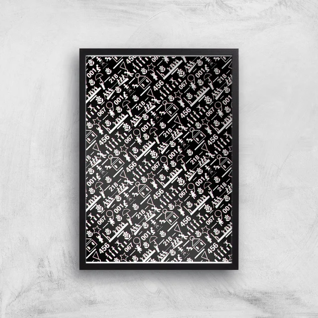 Squid Game Games Glitch Giclee Art Print