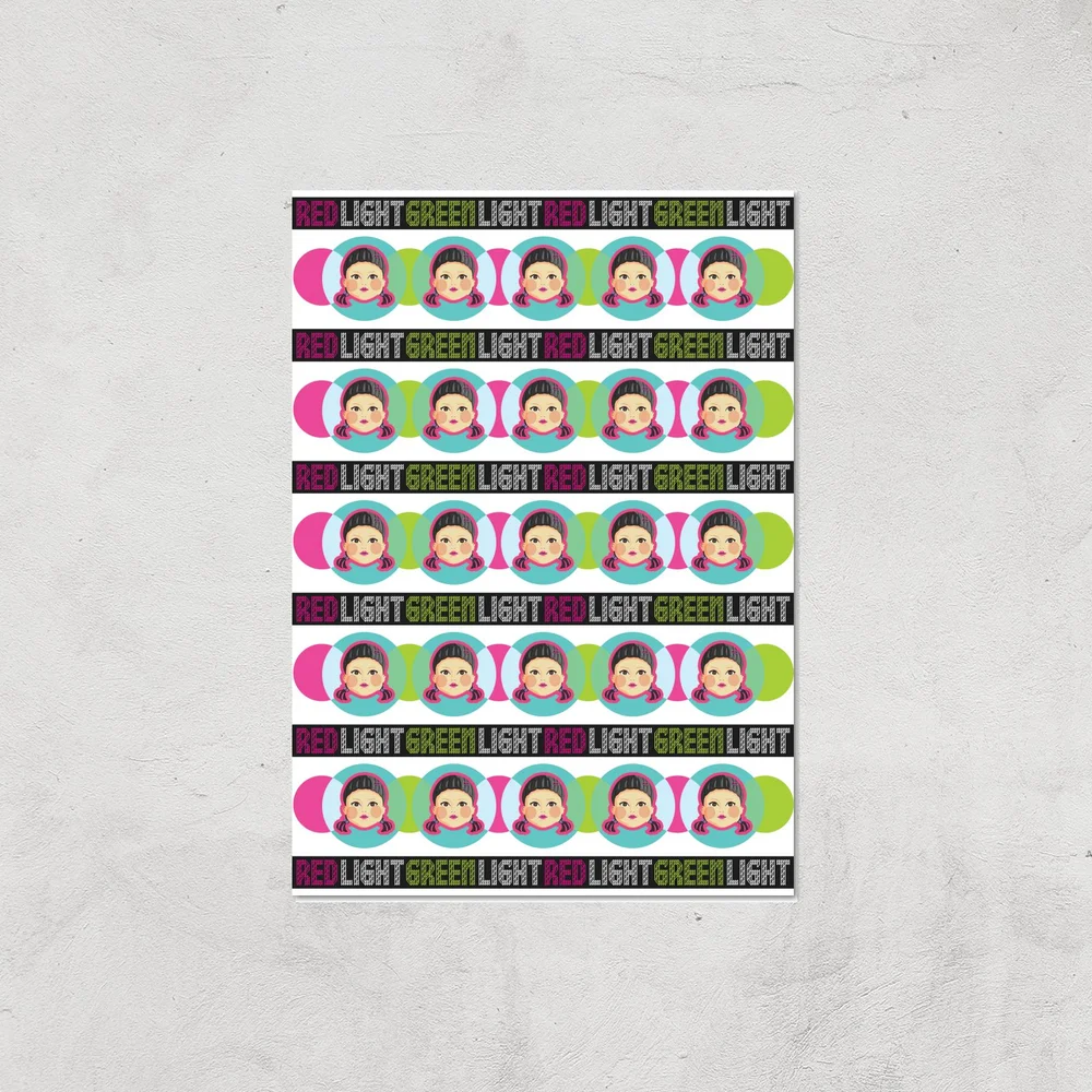 Squid Game Red Light Green Light Giclee Art Print - A2 - Print Only Afbeelding 1