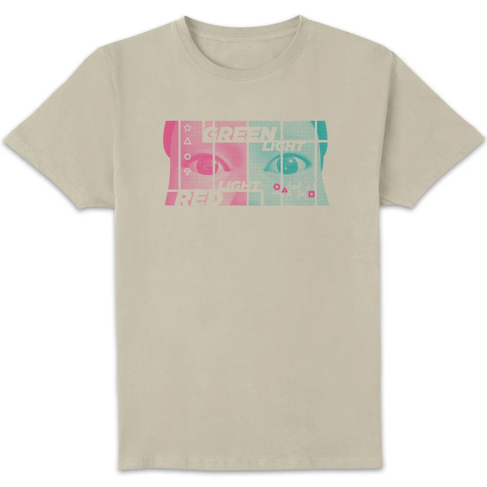 Squid Game Red Light Green Light Men's T-Shirt - Cream - L Afbeelding 1