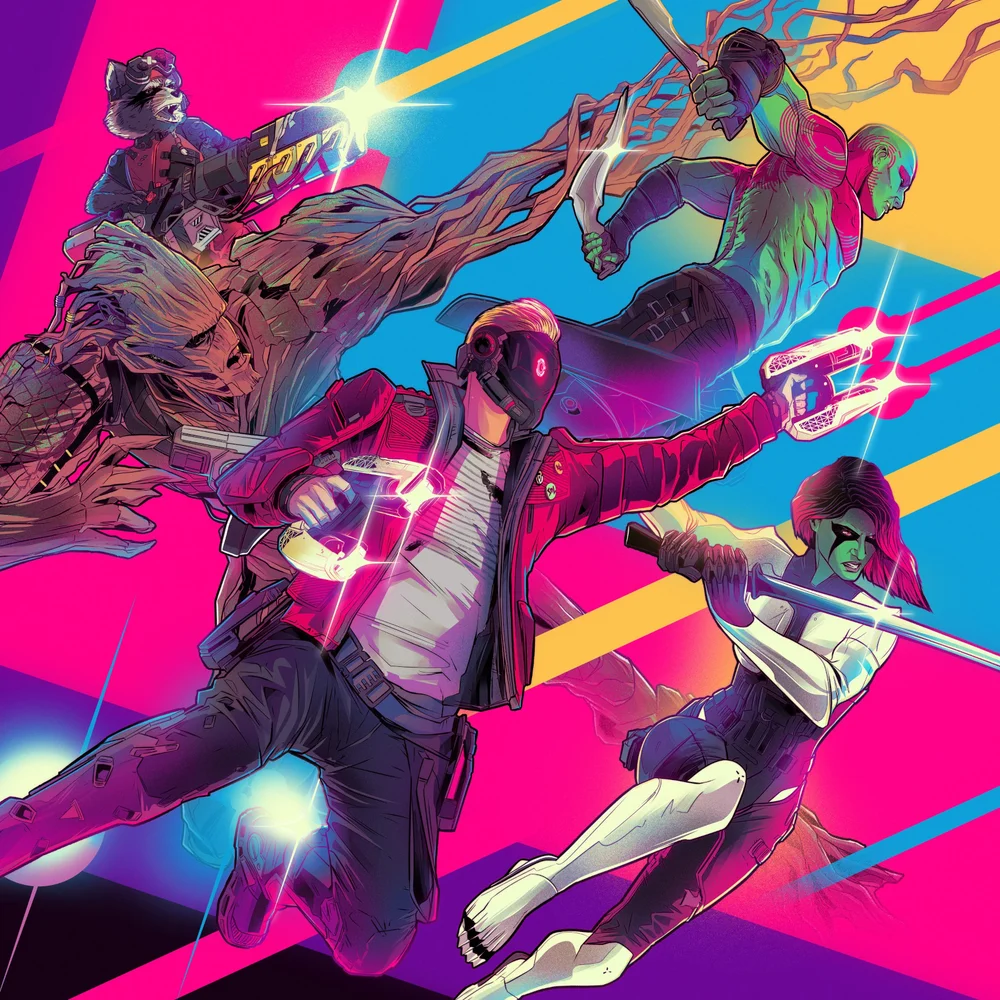 Mondo - Guardians of the Galaxy (Video Game Soundtrack) Vinyl 2LP Black Afbeelding 1