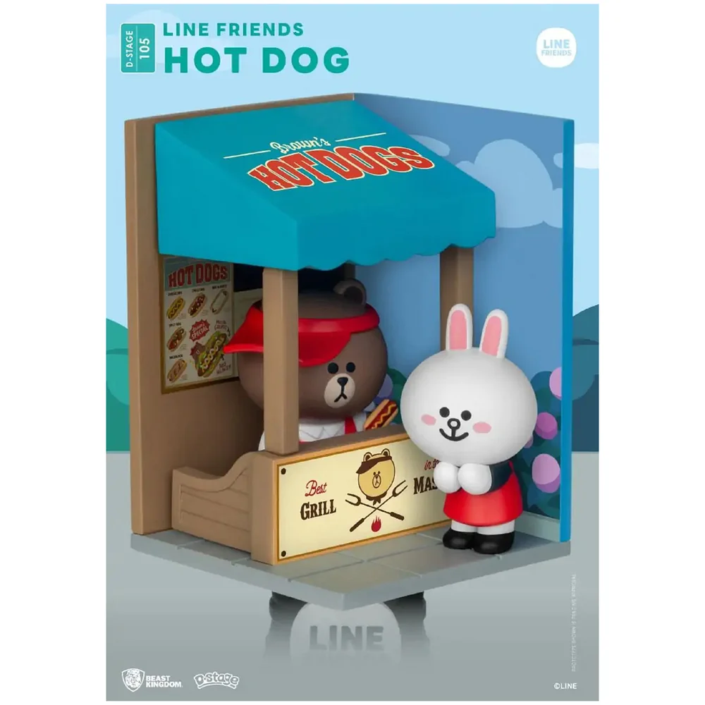 Beast Kingdom Line Friends D-Stage Diorama - Hot Dog Afbeelding 1