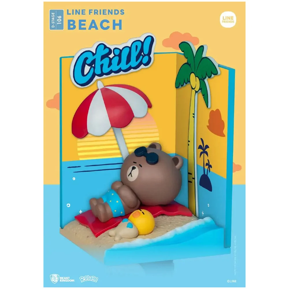 Beast Kingdom Line Friends D-Stage Diorama - Beach Afbeelding 1