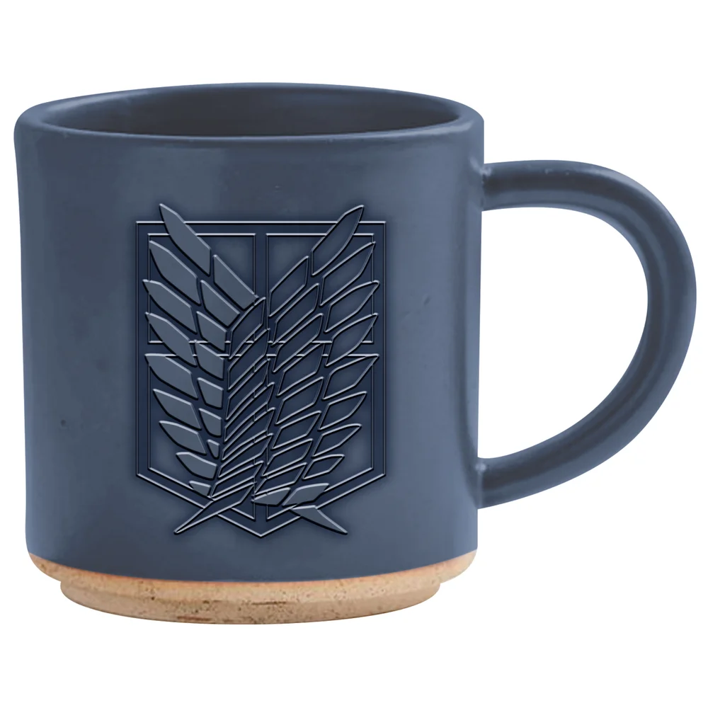 Attack On Titan Scouts Logo Blue Clay Mug Afbeelding 1