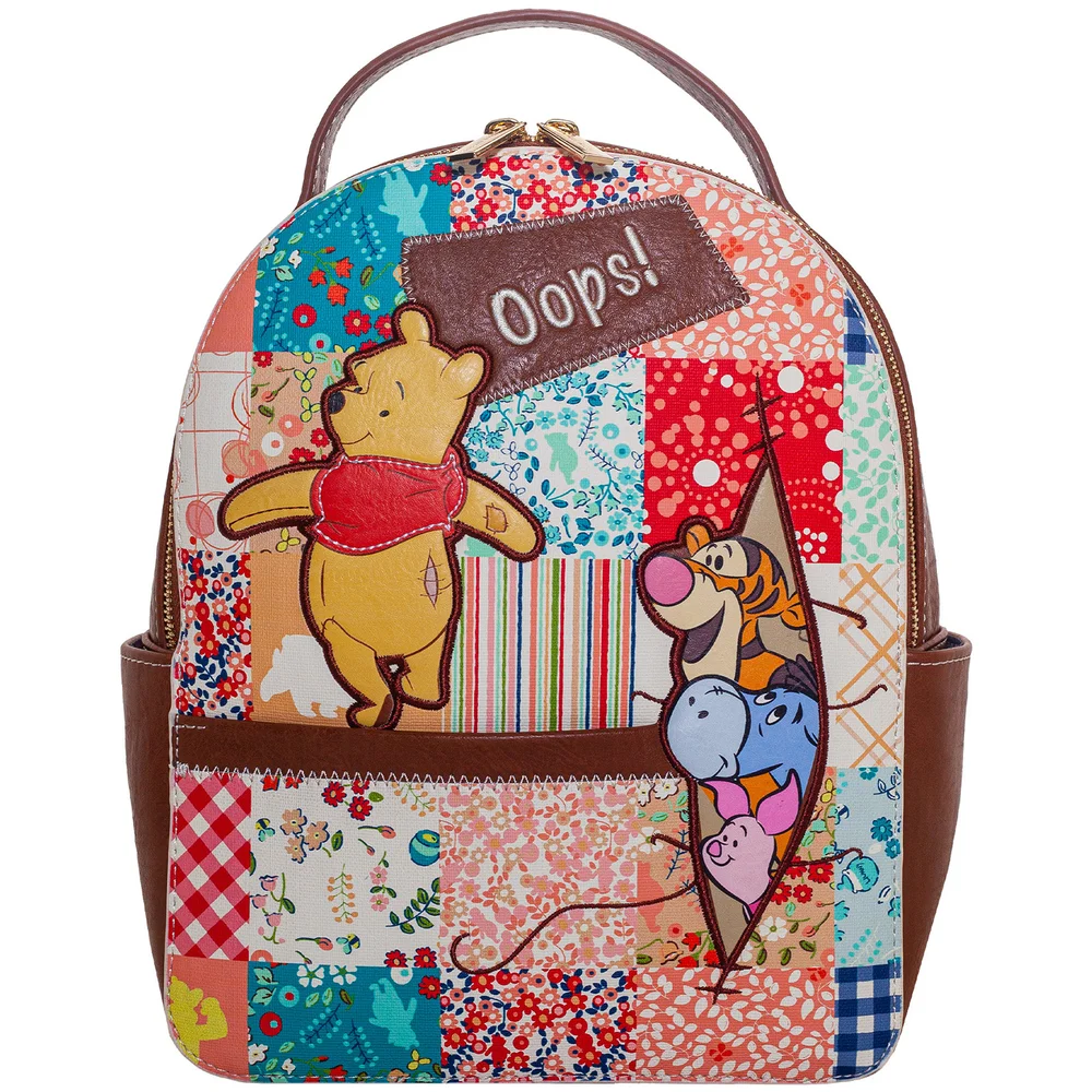 Danielle Nicole Winnie The Pooh Patchwork Mini Backpack Afbeelding 1