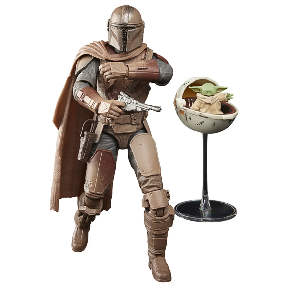 Hasbro Star Wars The Black Series The Mandalorian and Grogu (Arvala-7) Action Figure Afbeelding 1