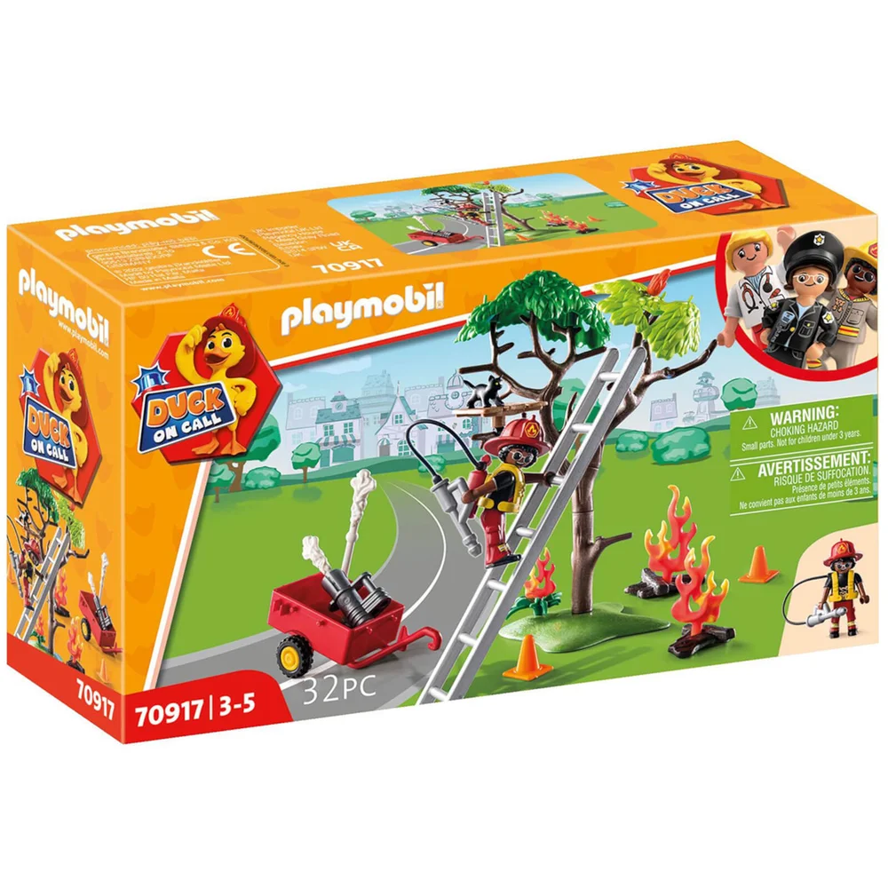Playmobil D.O.C.- Fire Rescue Action: Cat Rescue (70917) Afbeelding 1