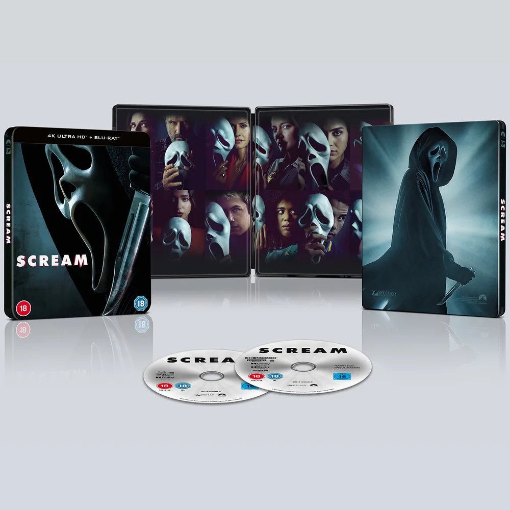 Scream (2022) - Zavvi Exclusive 4K Ultra HD Steelbook (includes Blu-ray) Afbeelding 1