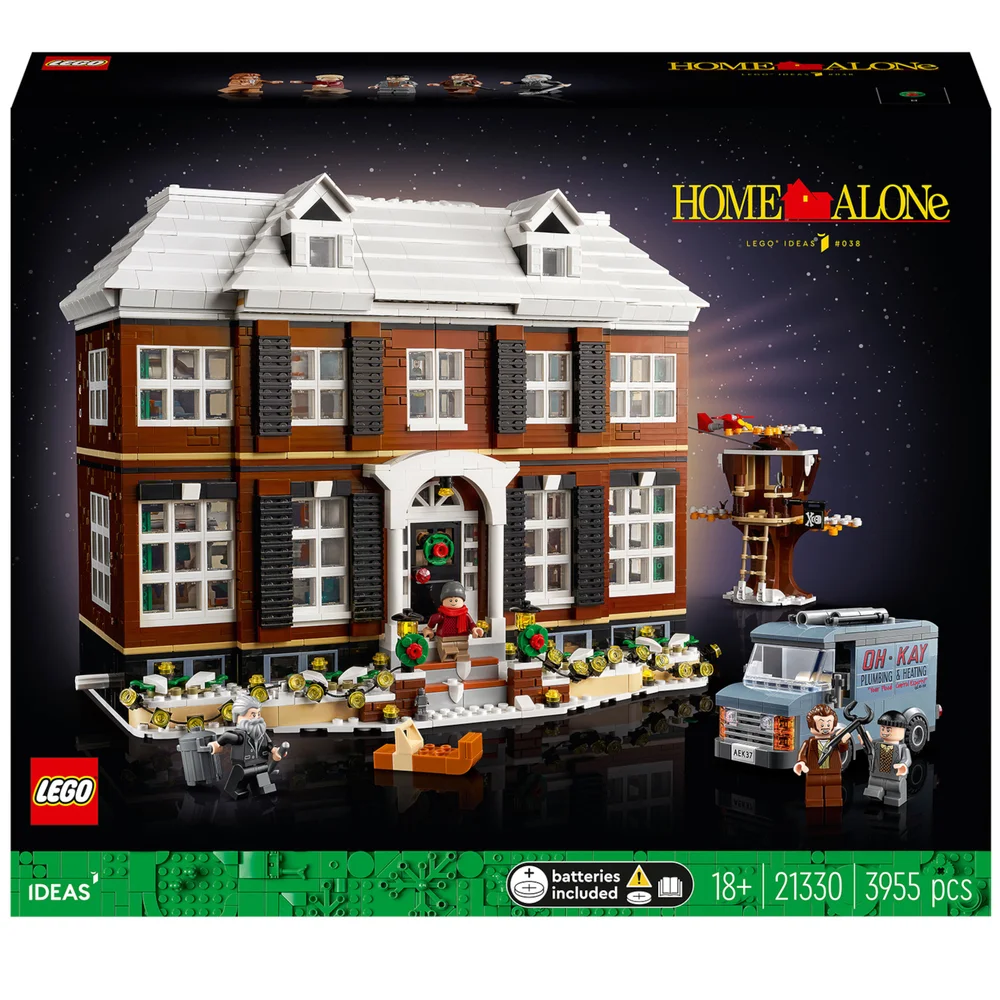 LEGO 21330 Ideas Home Alone-huis voor Volwassenen, Groot Verzamelbaar Cadeau-idee met 5 Minifiguren Afbeelding 1