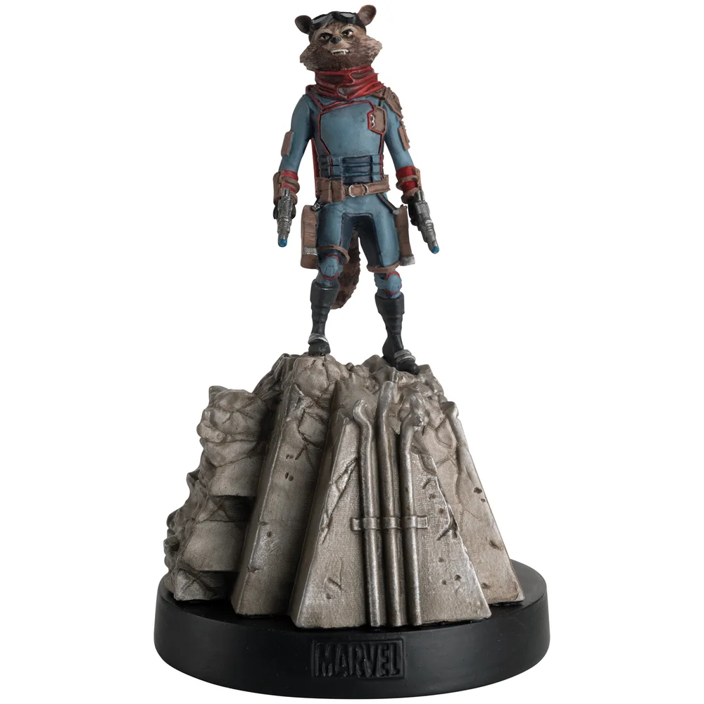 Eaglemoss Rocket Racoon Figurine with Magazine Afbeelding 1