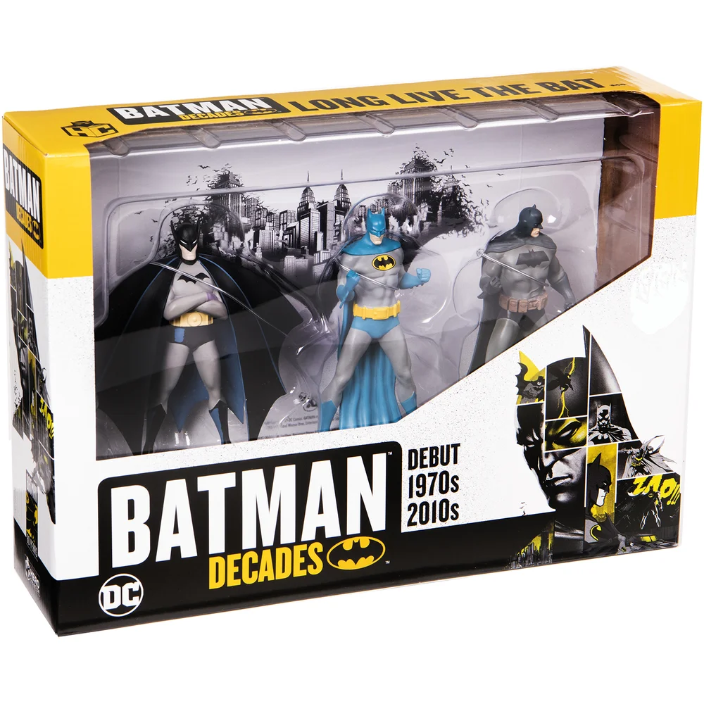 Eaglemoss Batman Decades Figurine Box Set (Debut 1970s 2010s) Afbeelding 1