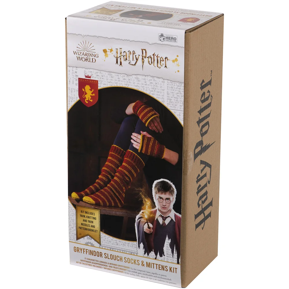 Eaglemoss Gryffindor Mittens & Slouch Socks Knit Kit Afbeelding 1