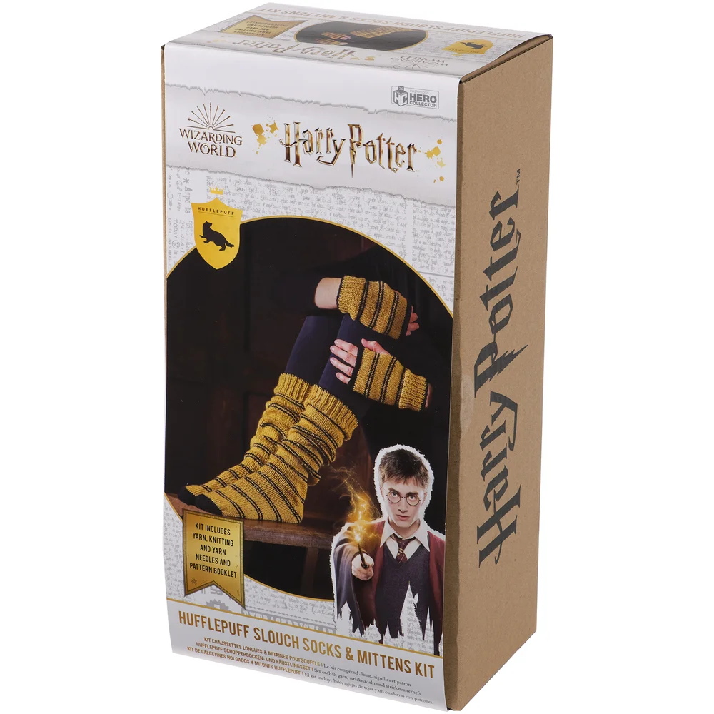 Eaglemoss Hufflepuff Mittens & Slouch Socks Knit Kit Afbeelding 1
