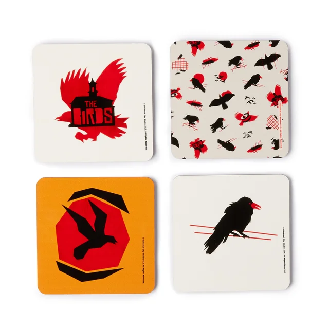 Hitchcock The Birds Flight Onderzetters