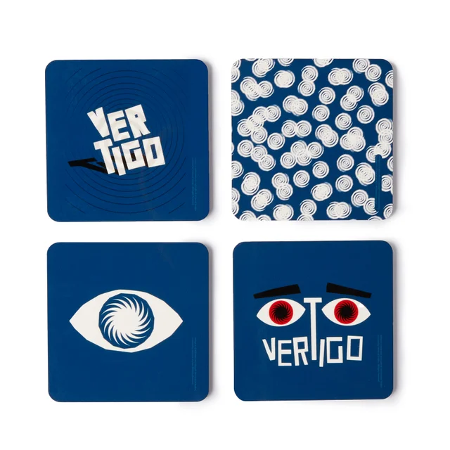 Hitchcock Vertigo Focused Onderzetters