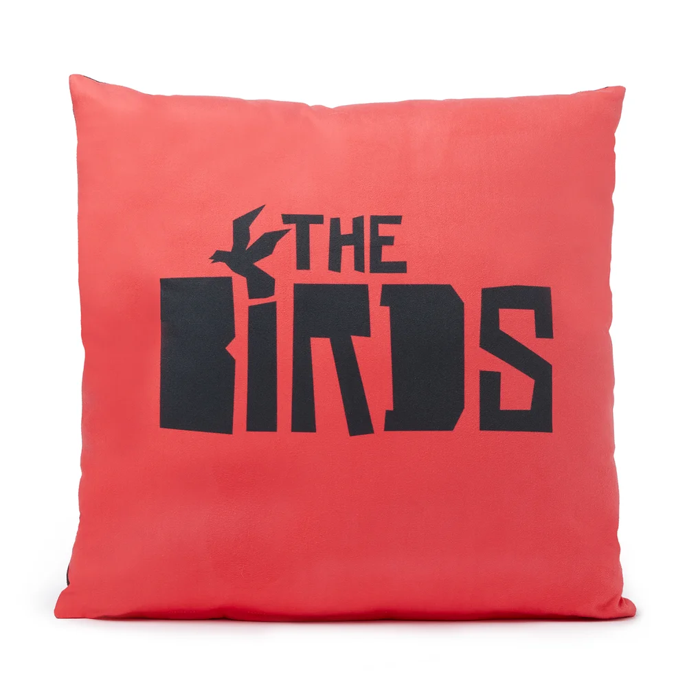 Hitchcock The Birds Abstract Flight Vierkante Kussen - 40x40cm - Soft Touch Afbeelding 1