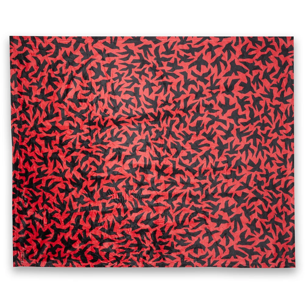 Hitchcock The Birds Abstract Flight Fleecedeken - M Afbeelding 1