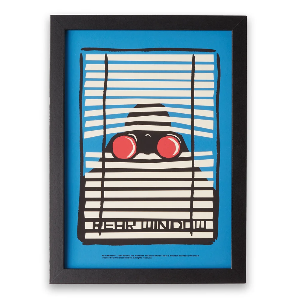 Hitchcock Rear Window Focused Giclee Poster - A4 - Print Only Afbeelding 1