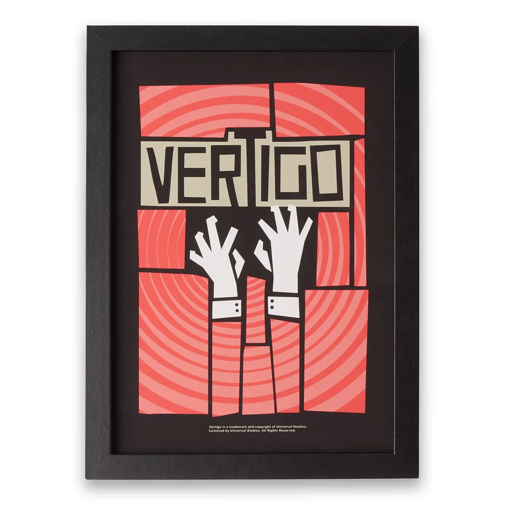 Hitchcock Vertigo Giclee Poster - A4 - Print Only Afbeelding 1