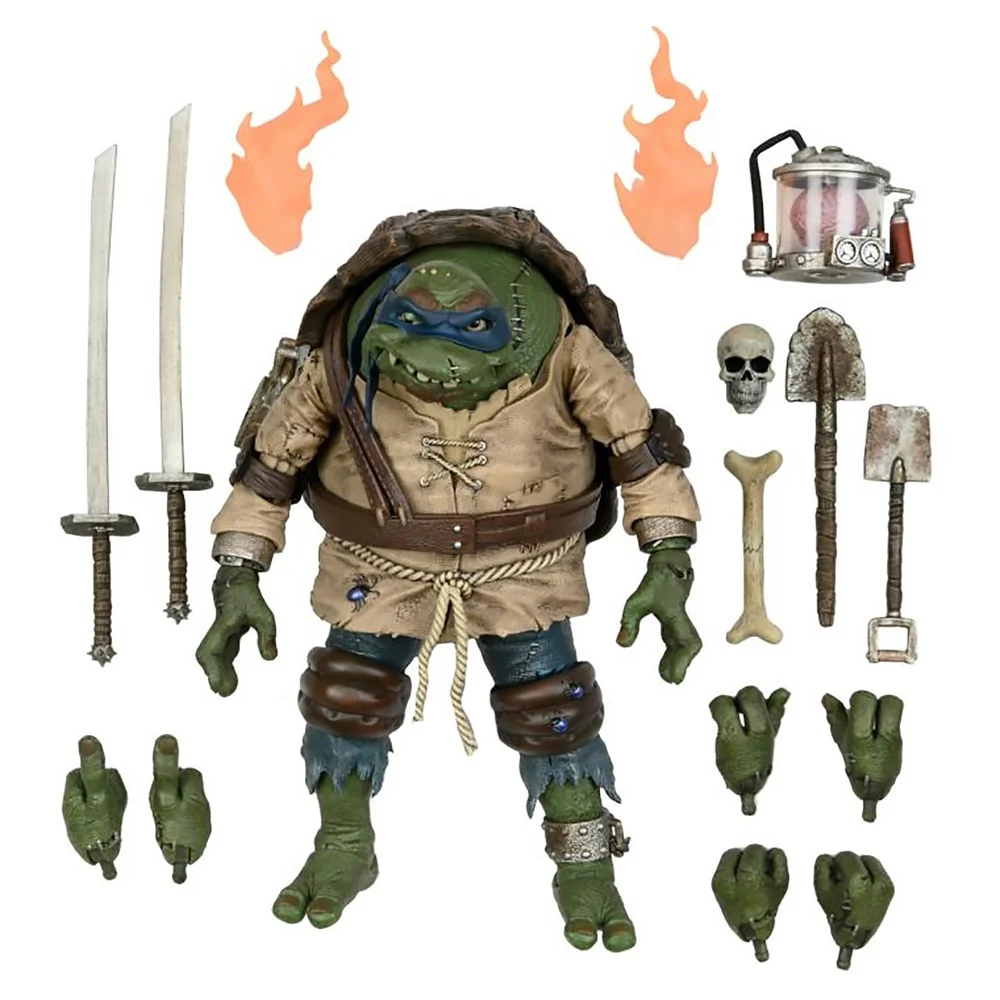 NECA Teenage Mutant Ninja Turtles TMNT x Universal Monsters Leonardo as The Hunchback Ultimate 7 Inch Scale Action Figure Afbeelding 1