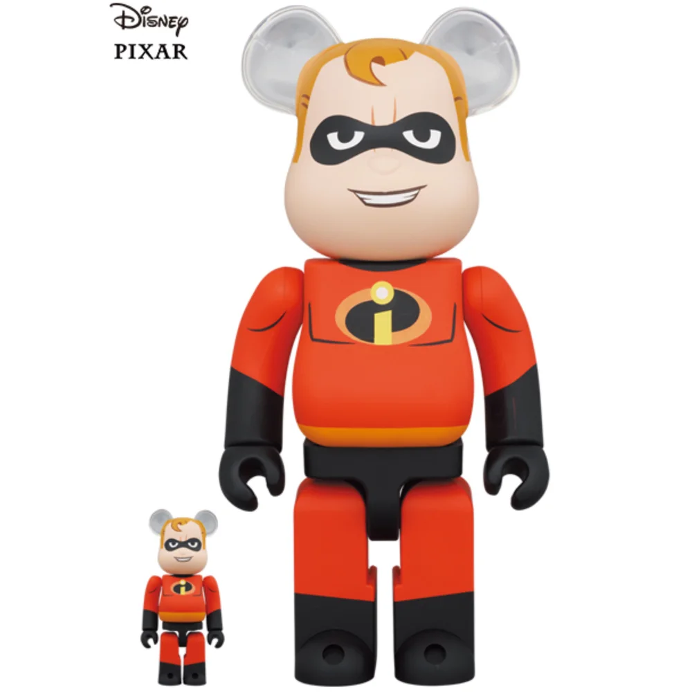 Medicom The Incredibles 100% & 400% Be@rbrick 2-Pack - Mr. Incredible Afbeelding 1