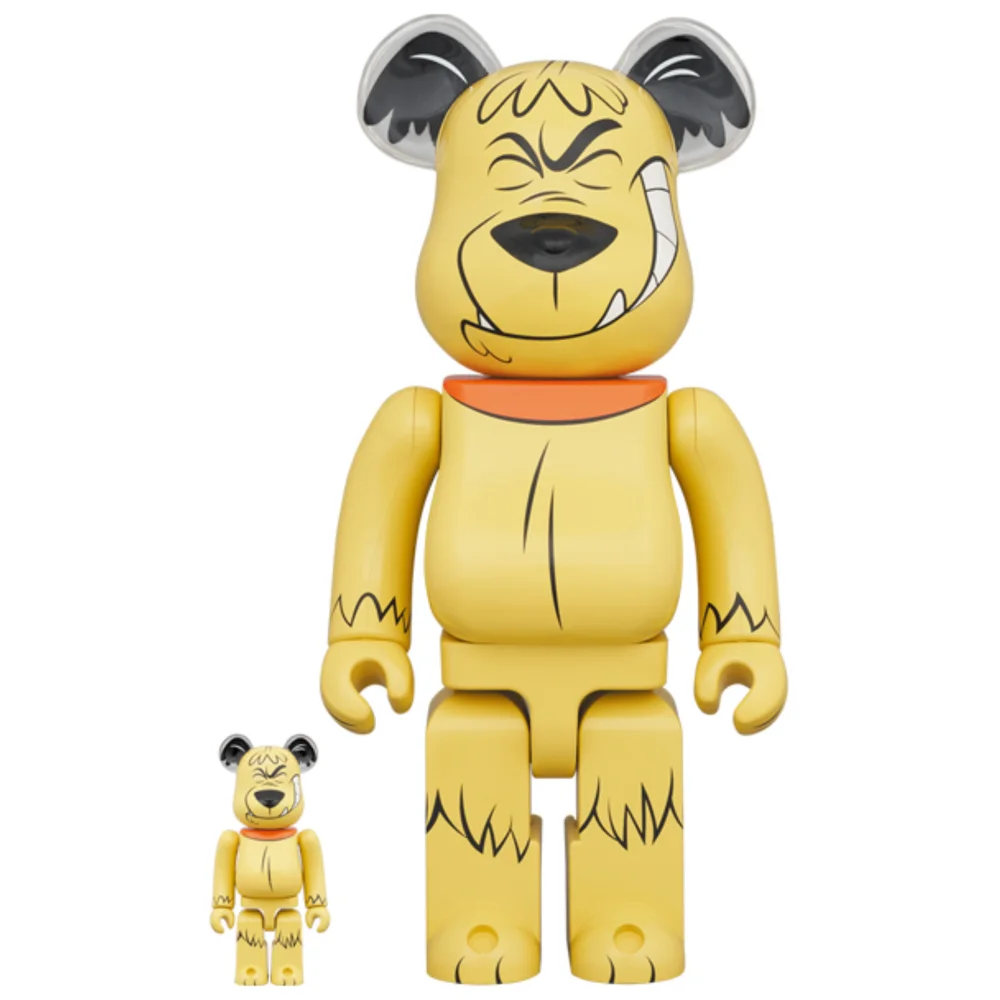Medicom Wacky Races 100% & 400% Be@rbrick 2-Pack - Muttley Afbeelding 1