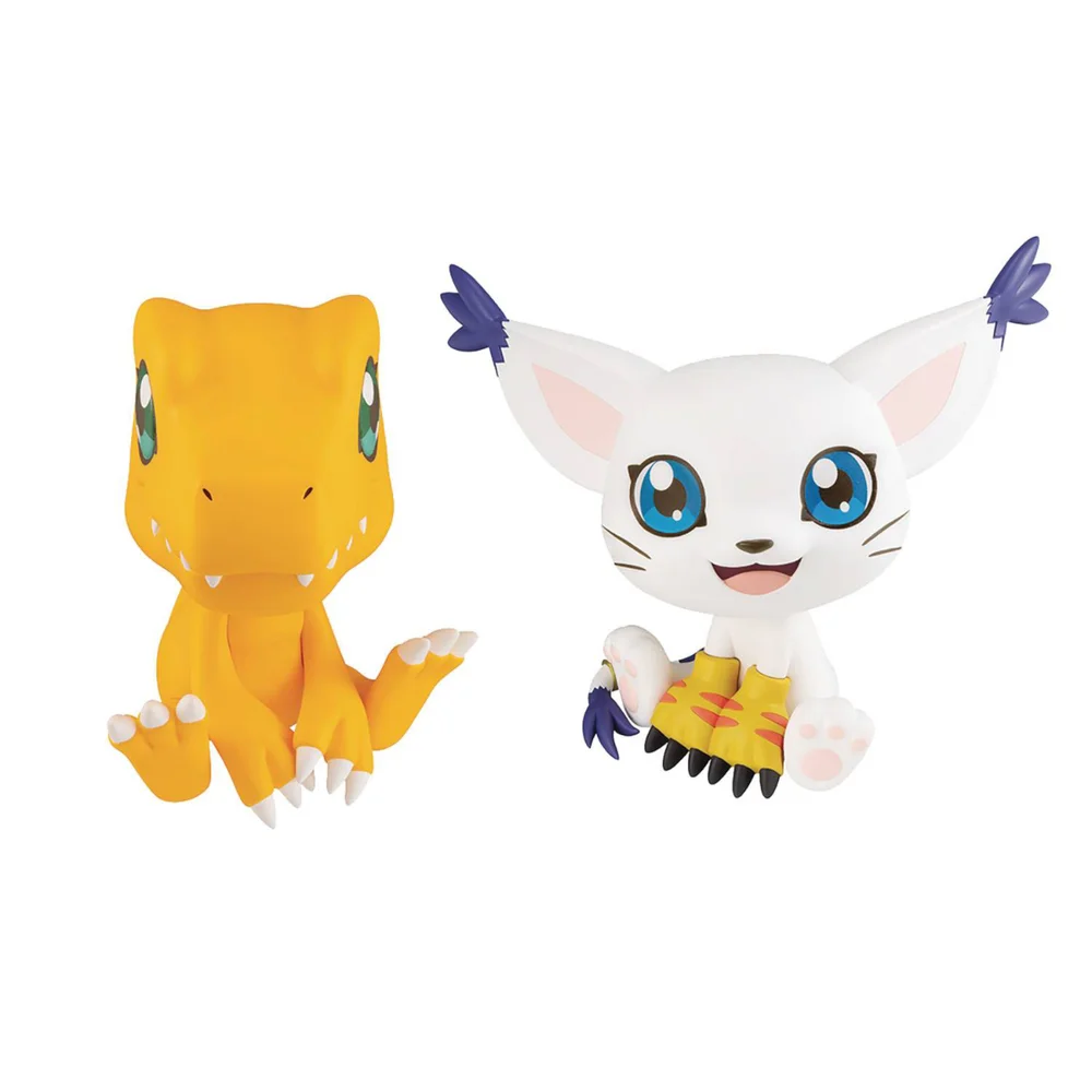 Digimon Adventure Look Up Series Pvc Figure Set - Agumon & Tailmon Afbeelding 1