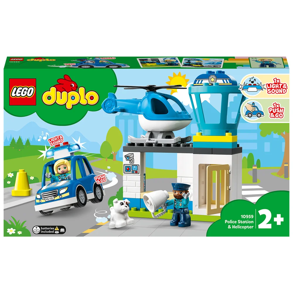 LEGO DUPLO Rescue Police Station & Helicopter Toy Set (10959) Afbeelding 1