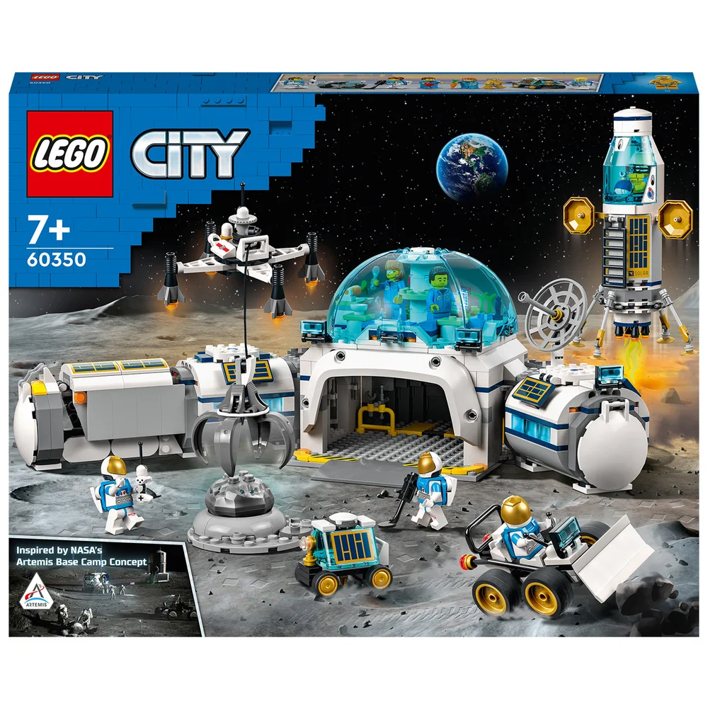 LEGO City: Lunar Research Base Space Astronaut Toy Set (60350) Afbeelding 1
