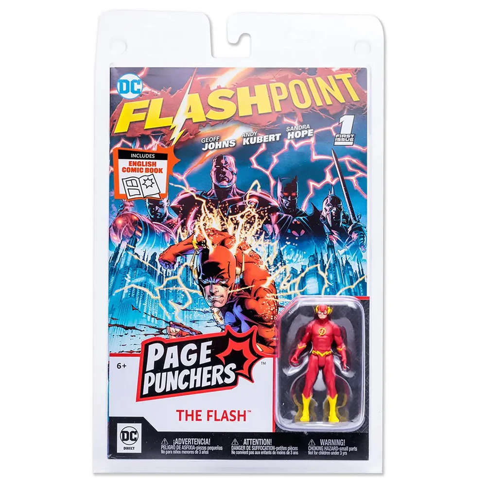 DC Direct: Page Punchers - Flashpoint Comic and Flash 3 Inch Action Figure Afbeelding 1