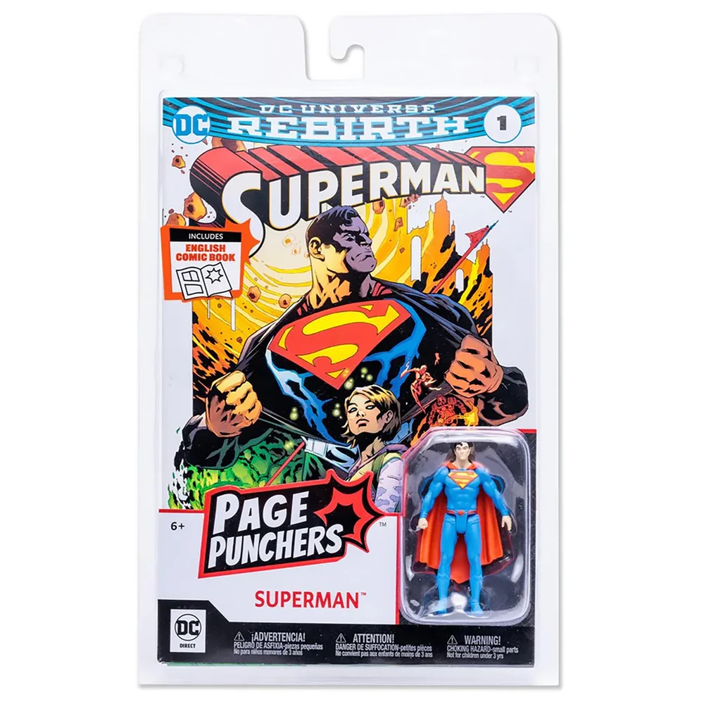 DC Direct: Page Punchers - Rebirth Comic and Superman 3 Inch Action Figure Afbeelding 1