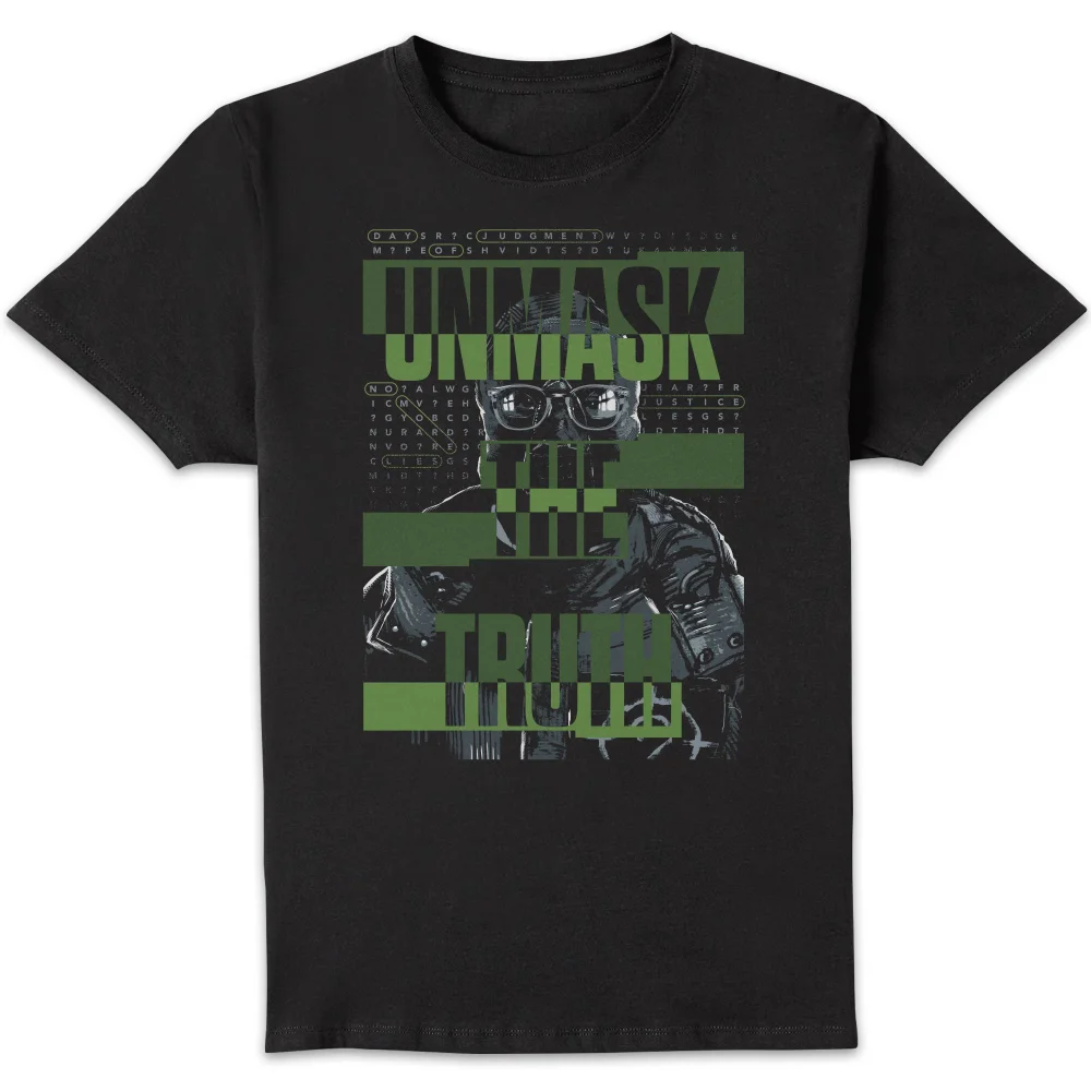 The Batman Unmask The Truth Men's T-Shirt - Black - S Afbeelding 1