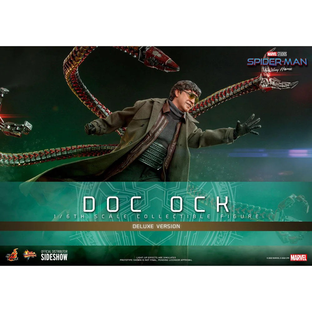 Hot Toys Marvel Spider-Man: No Way Home Movie Masterpiece Action Figure 1/6 Doc Ock (Deluxe Version) 31 cm Action Figure Afbeelding 1
