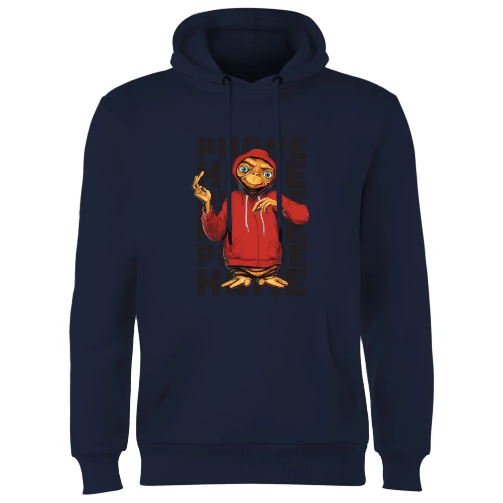 E.T. the Extra-Terrestrial Phone Home Stylised Hoodie - Navy - S Afbeelding 1